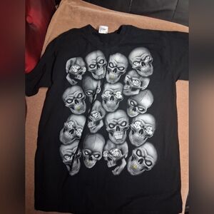 Men's Black Skull Graphic Tee
